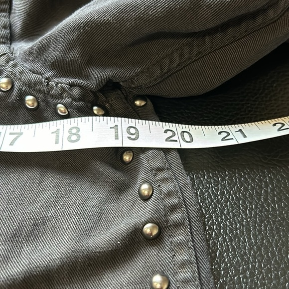 RAILS Bowie Black Button Down Shirt Dress Jacket Pockets Sz S - Picture 15 of 16